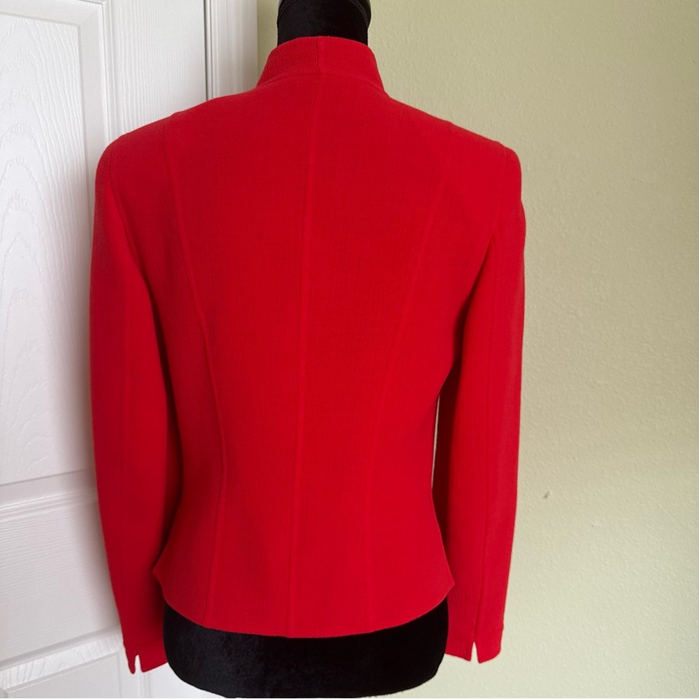 EUC ESCADA Red Wool Set Blazer Jacket and Pants - Picture 6 of 15